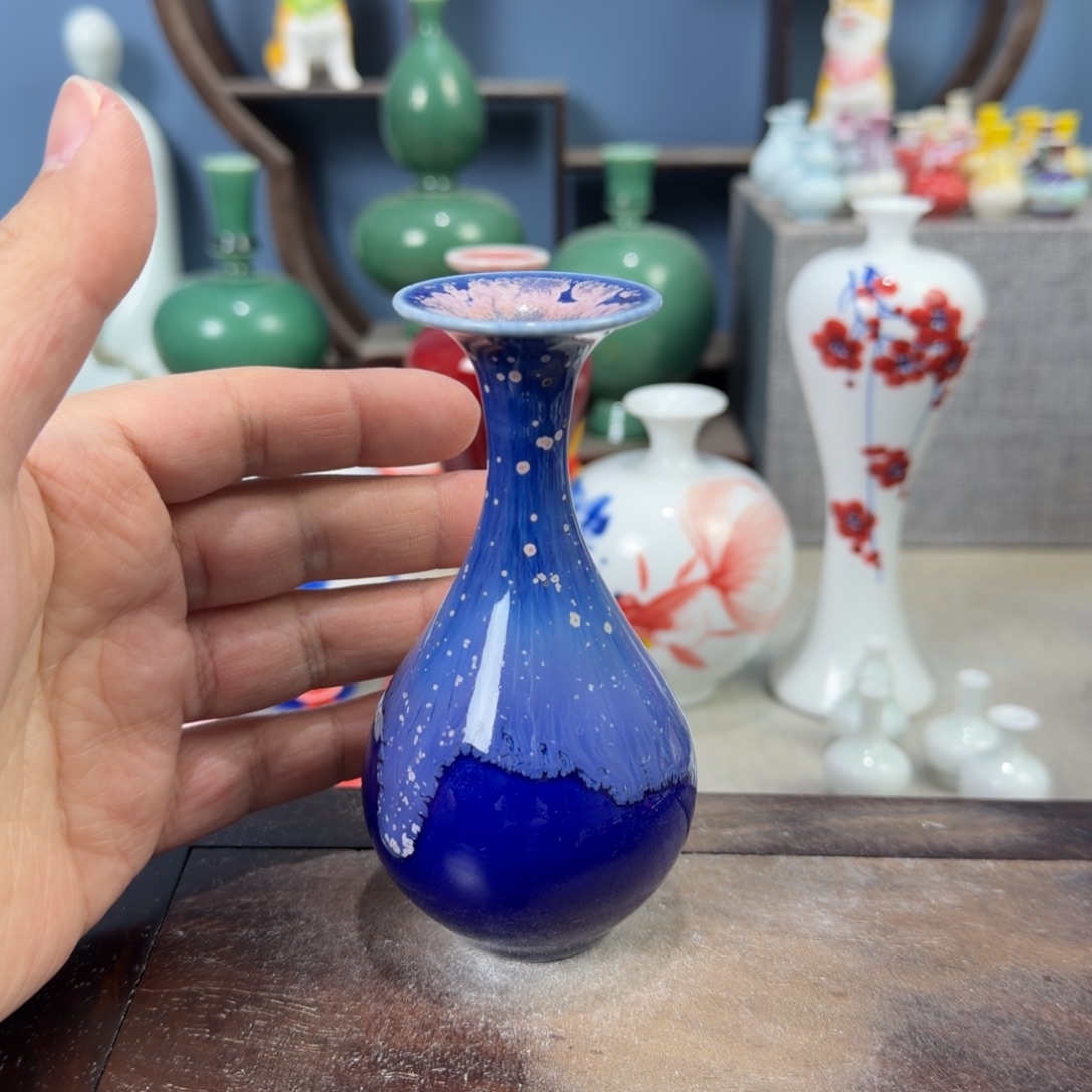 陶瓷手工小花器摆件