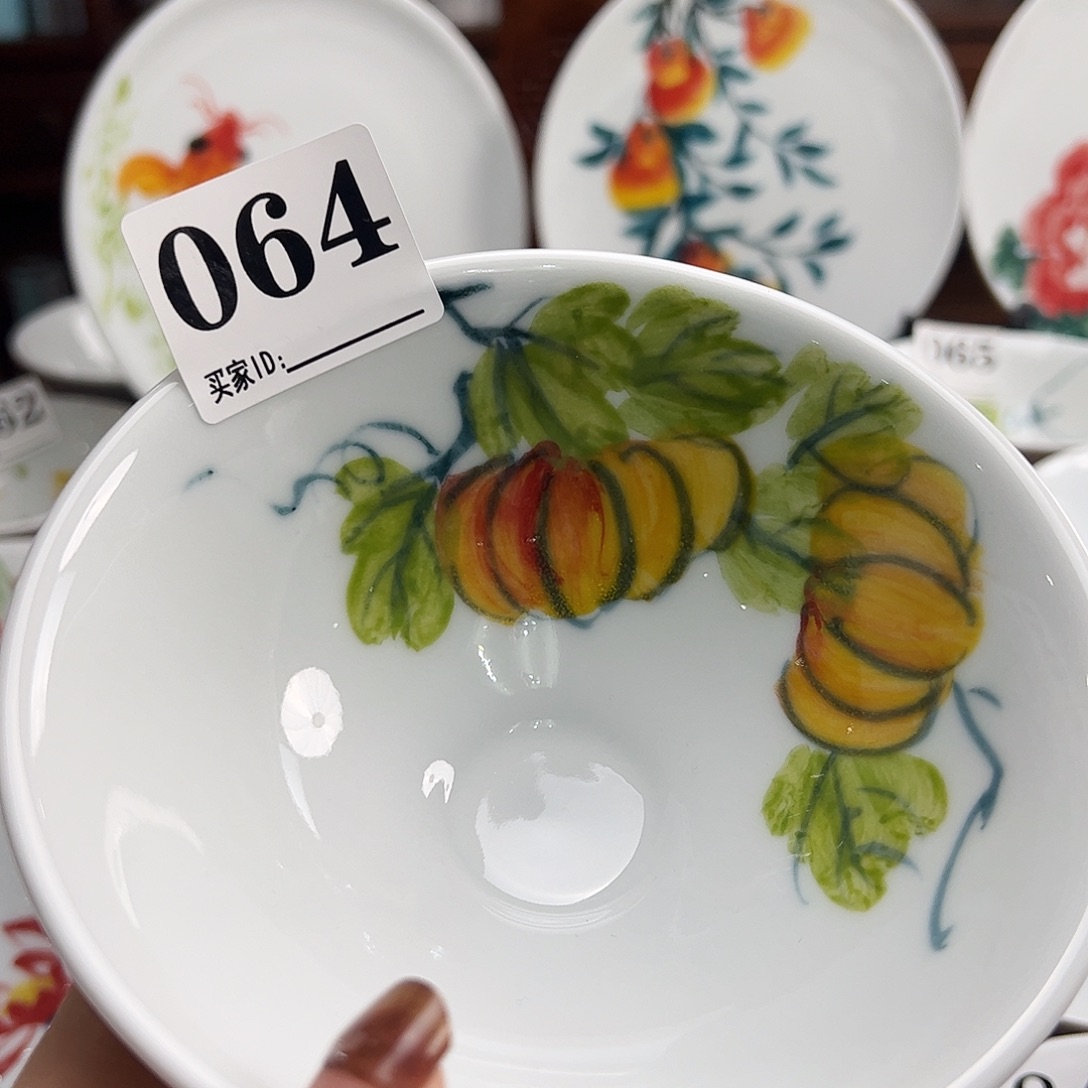 瓷片景德镇陶瓷手工手绘制作