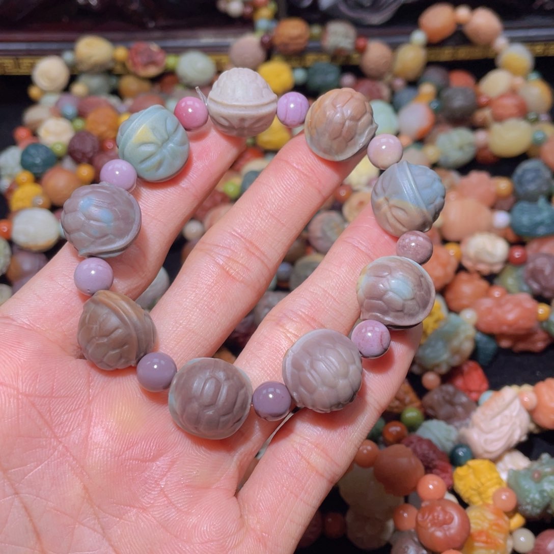 石英质玉手链未镶嵌爷**祥