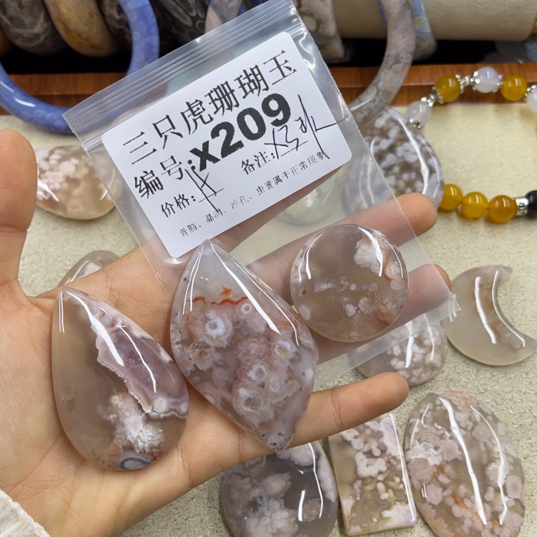 j***a硅化珊瑚（珊瑚玉）未镶嵌h