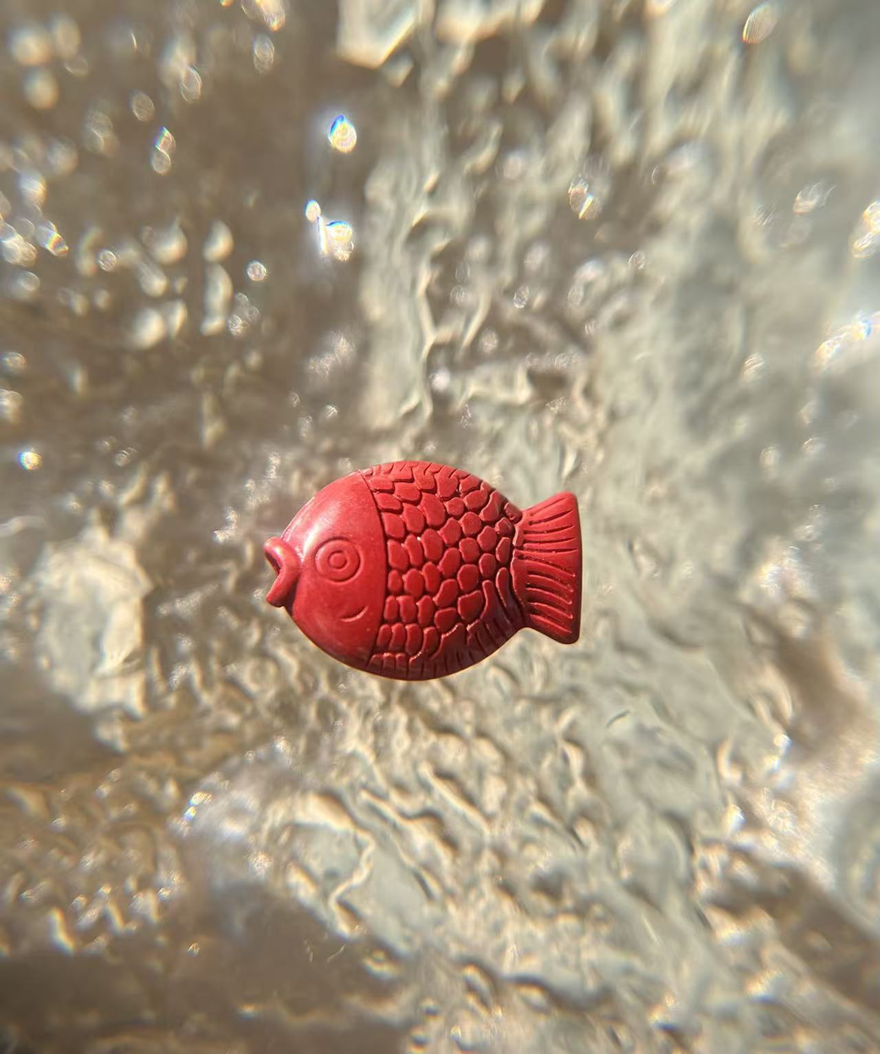 朱砂（辰砂）工艺品小鱼