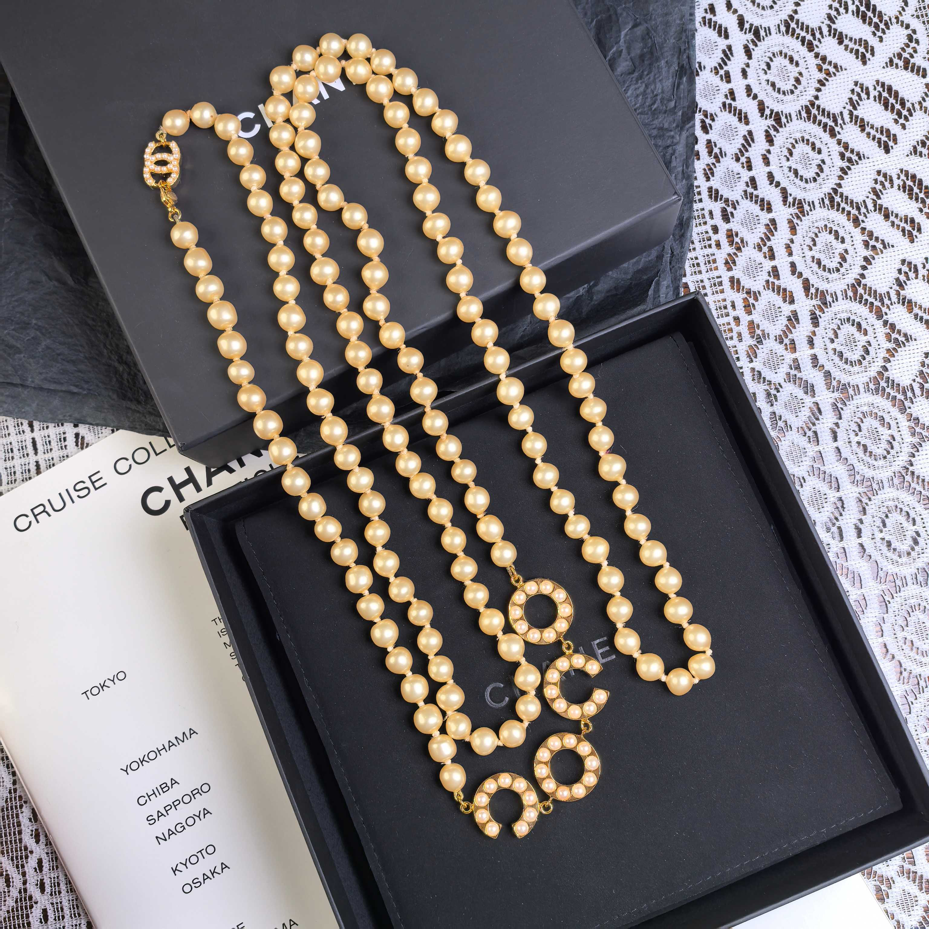 99新 Chanel/香奈儿 Chanel 01ACOCO珍珠项链