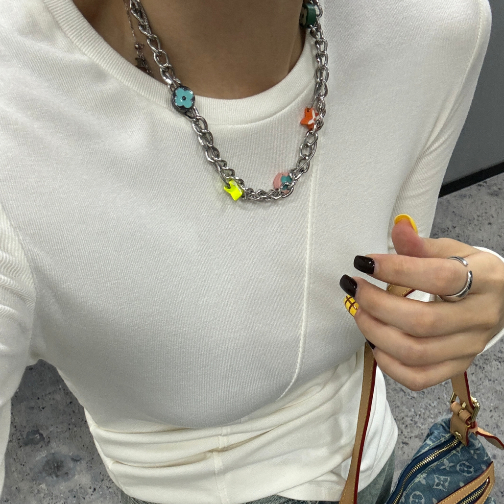 No退No换DaDa原创 不规则下摆修身打底衫9206