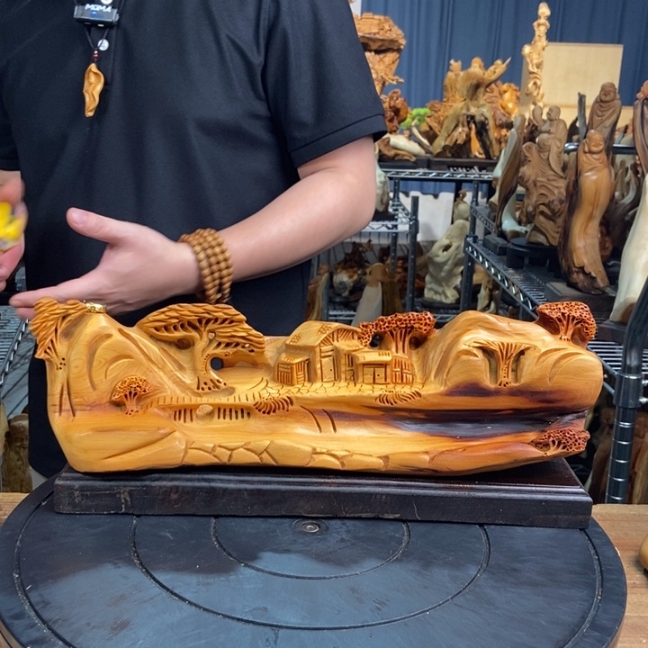 柏木（崖柏）山水倒流香送两盒香