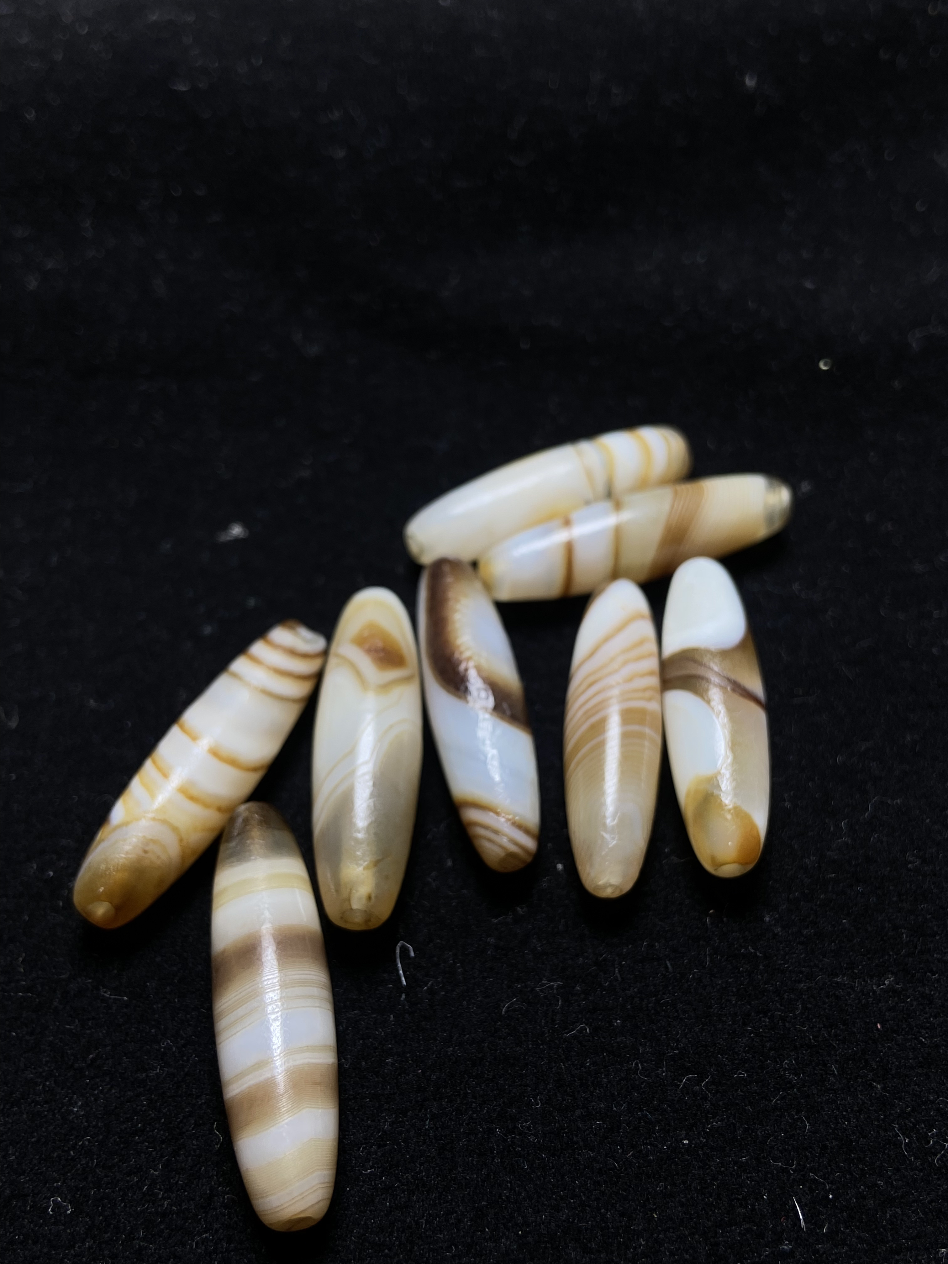 信缘藏古珠缠丝珠天然纹路择优发货油润醇厚高油老料适合diy