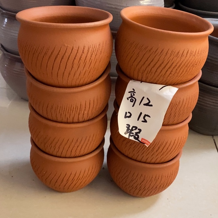 粗陶红陶绿植花盆957
