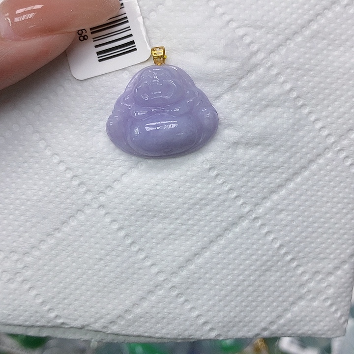 颈饰18K金镶嵌翡翠