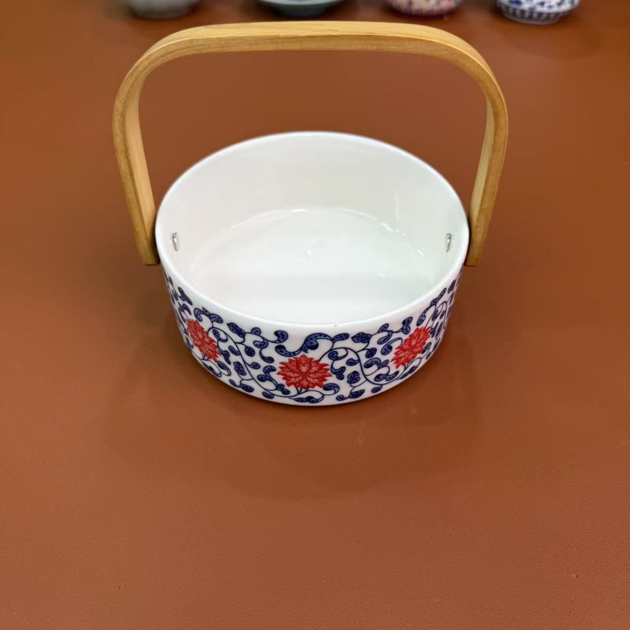 【闪购链接】F631-缠枝莲果篮