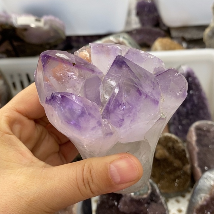 珠宝半成品紫晶未镶嵌