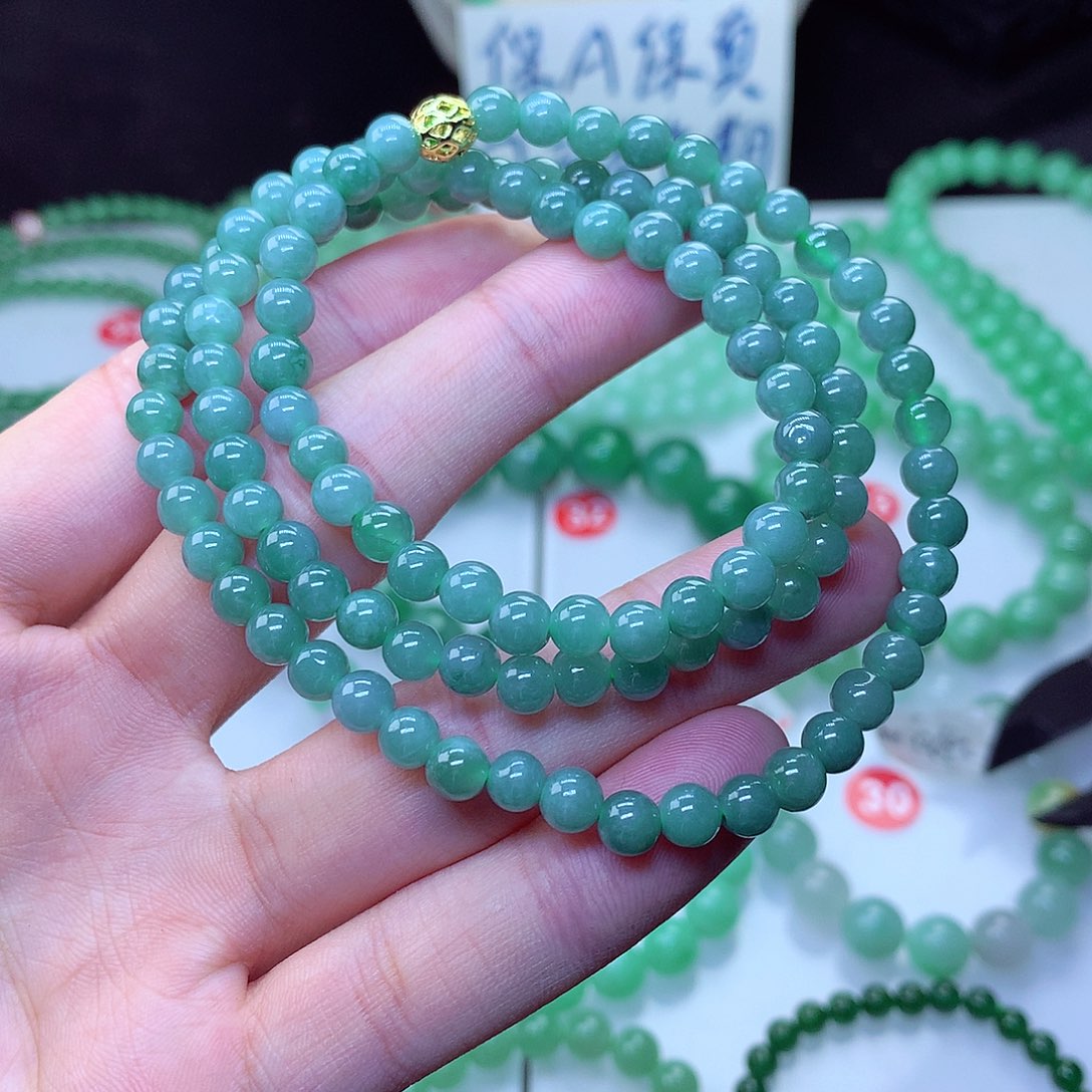 翡翠毛衣链未镶嵌