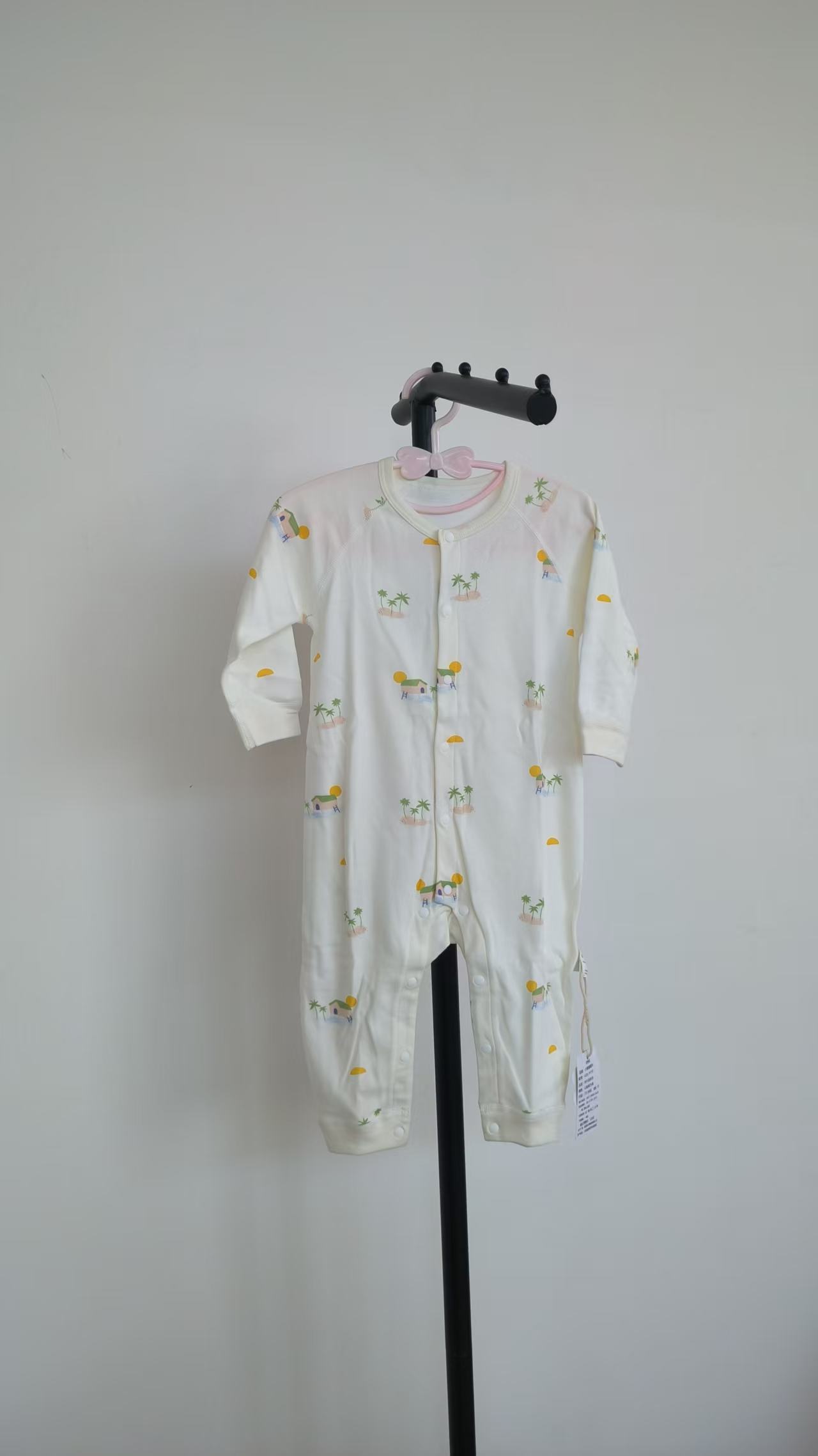 婴幼儿衣服新生儿长袖连体衣宝宝纯棉印花内穿爬爬服
