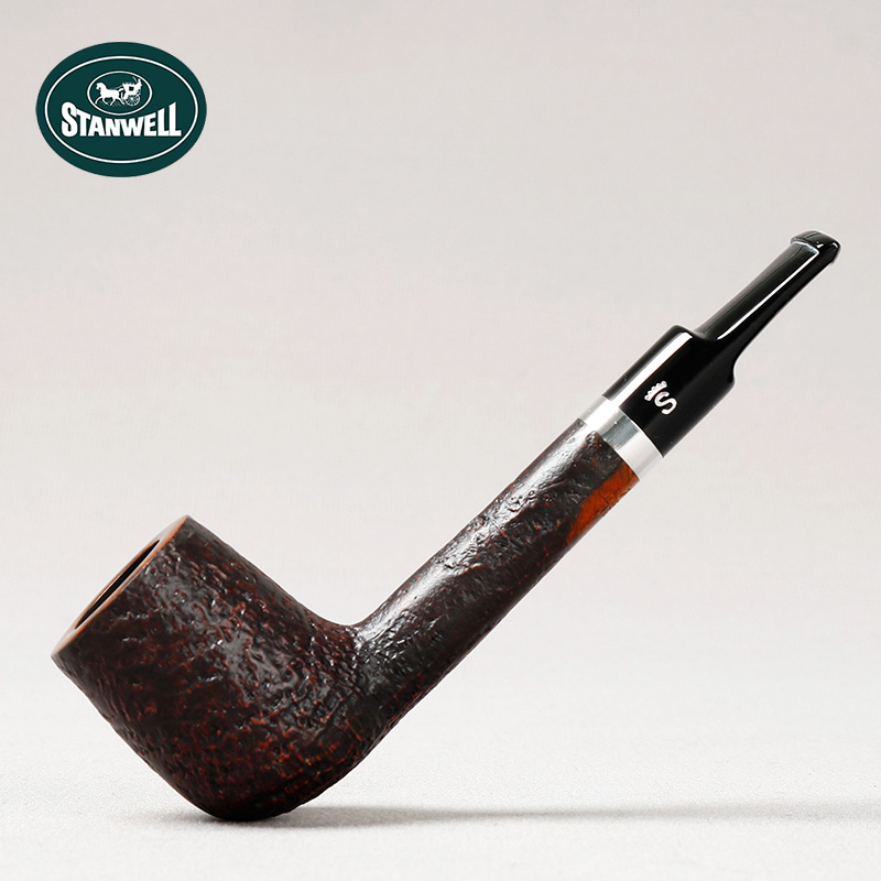 丹麦 Stanwell史丹威 安心系列98 黑喷砂撞球直斗 3mm 石楠木烟斗