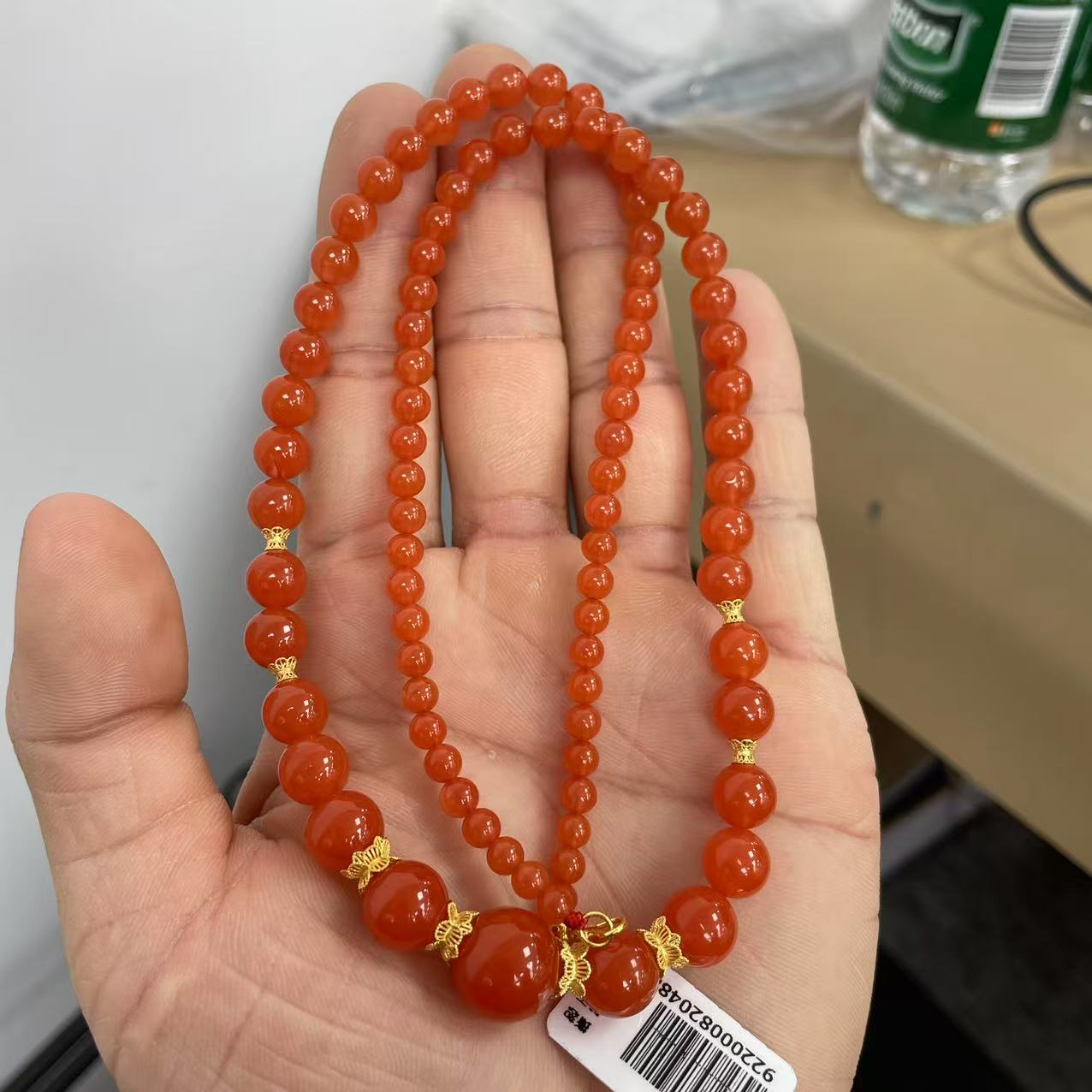 18K金 收藏级保山滴水洞 南红项链/9220008204880