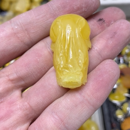 蜜蜡裸石未镶嵌吊坠