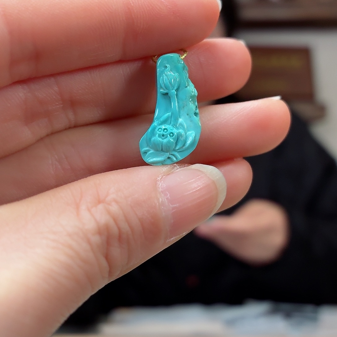 未镶嵌绿松石珠宝奇石兰*?