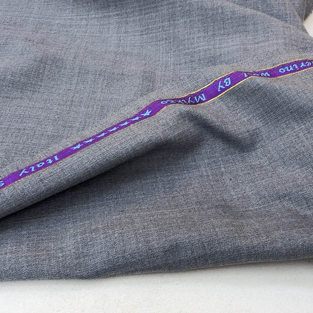 混纺灰色意大利进口精纺羊毛2米