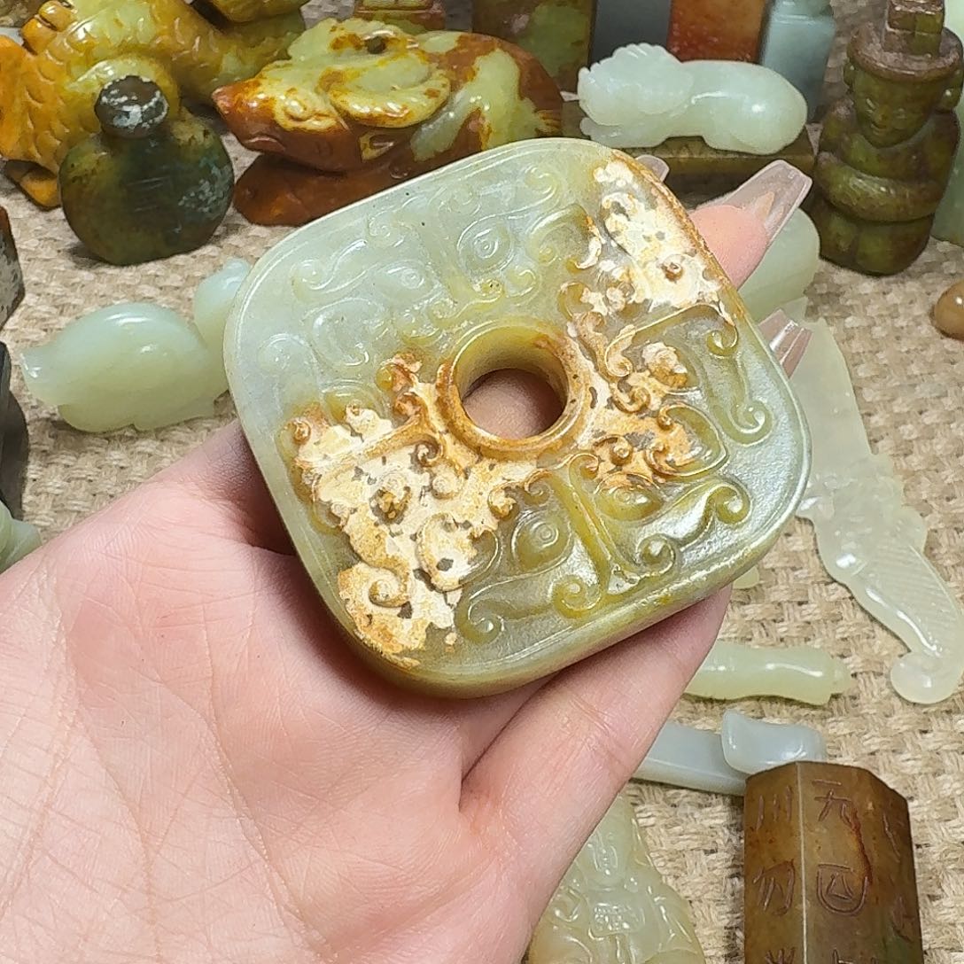 白玉菩提吊坠挂件