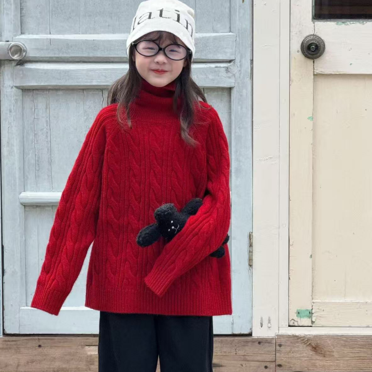 冬款韩版麻花羊毛针织毛衣线衫280029