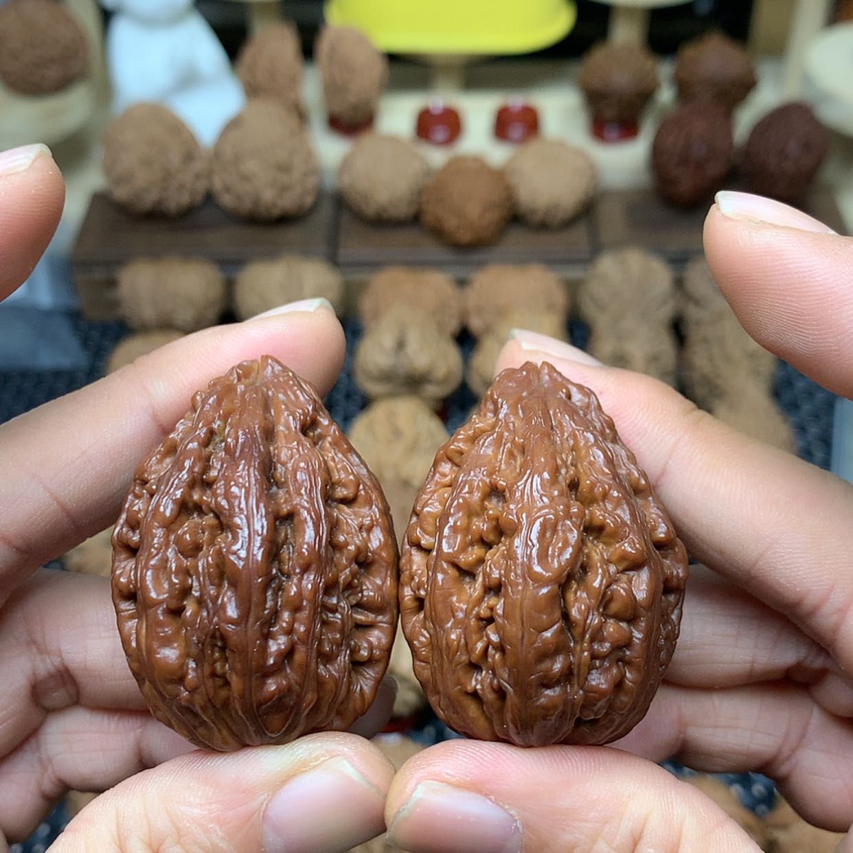 【闪购商品】文玩核桃把件全品吉林霸下纹秋子代出