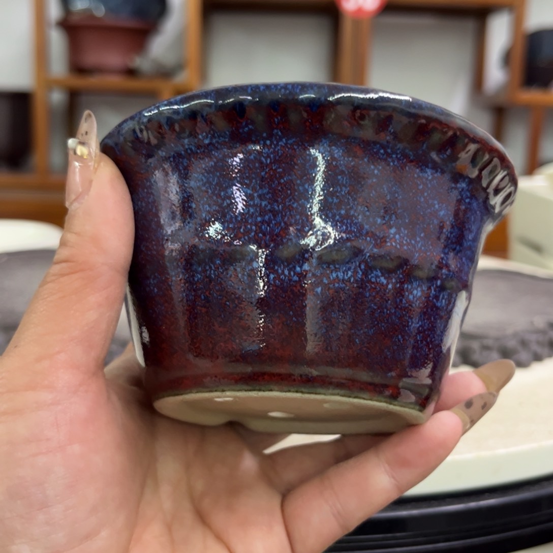 紫砂花盆瑕疵6-11。。。