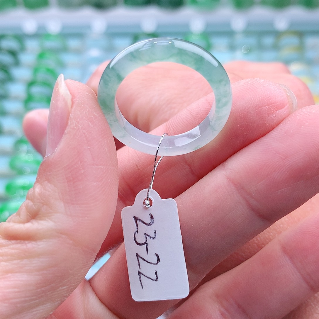 翡翠戒指未镶嵌李*李A货缅甸翡翠