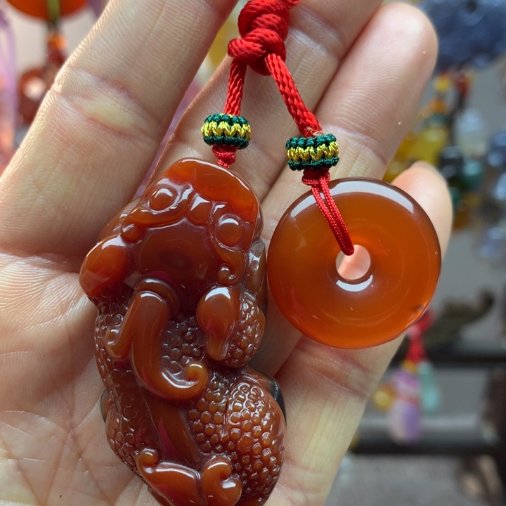 玛瑙/玉髓车挂未镶嵌