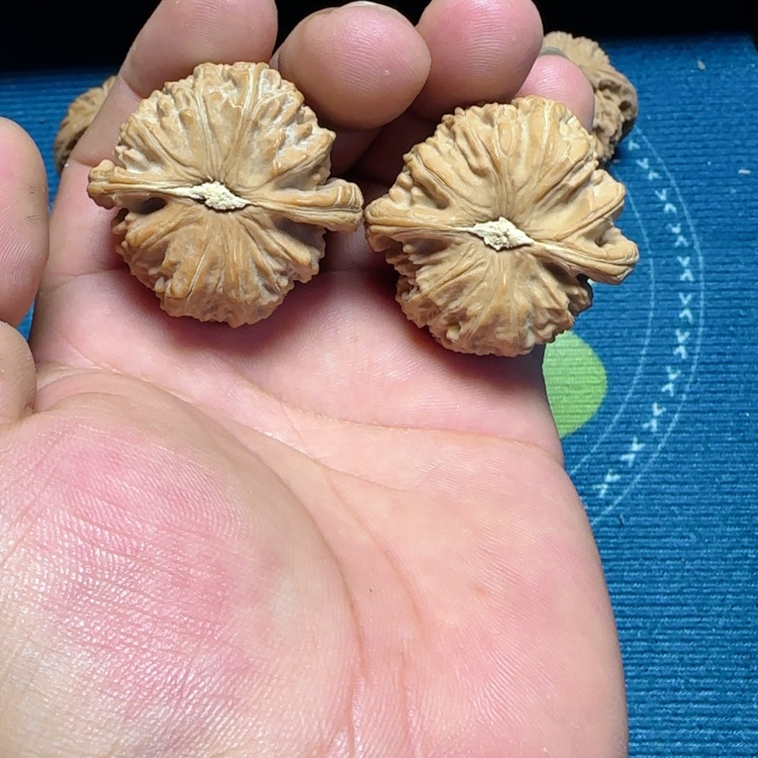 吊坠文玩核桃全品40白狮子