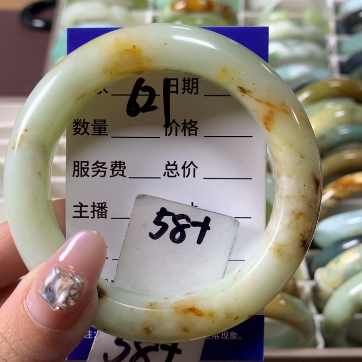 蛇纹石玉手镯未镶嵌621