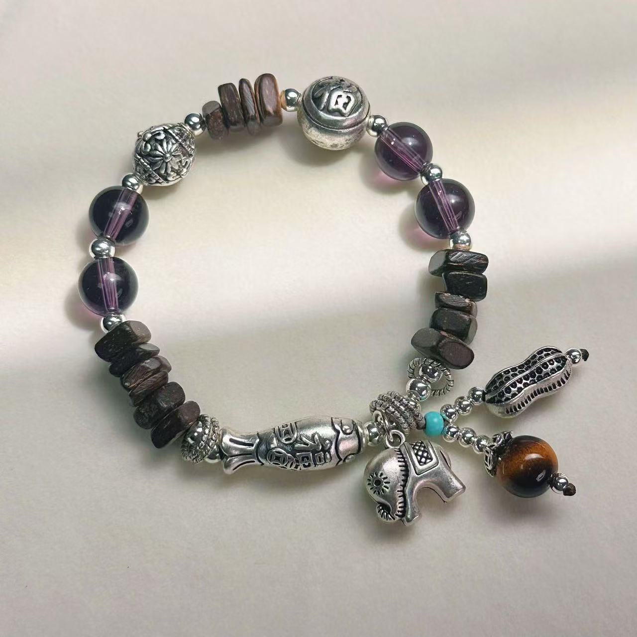 【福象盈门 好事花生】单圈精品手串【无礼盒】—-1374