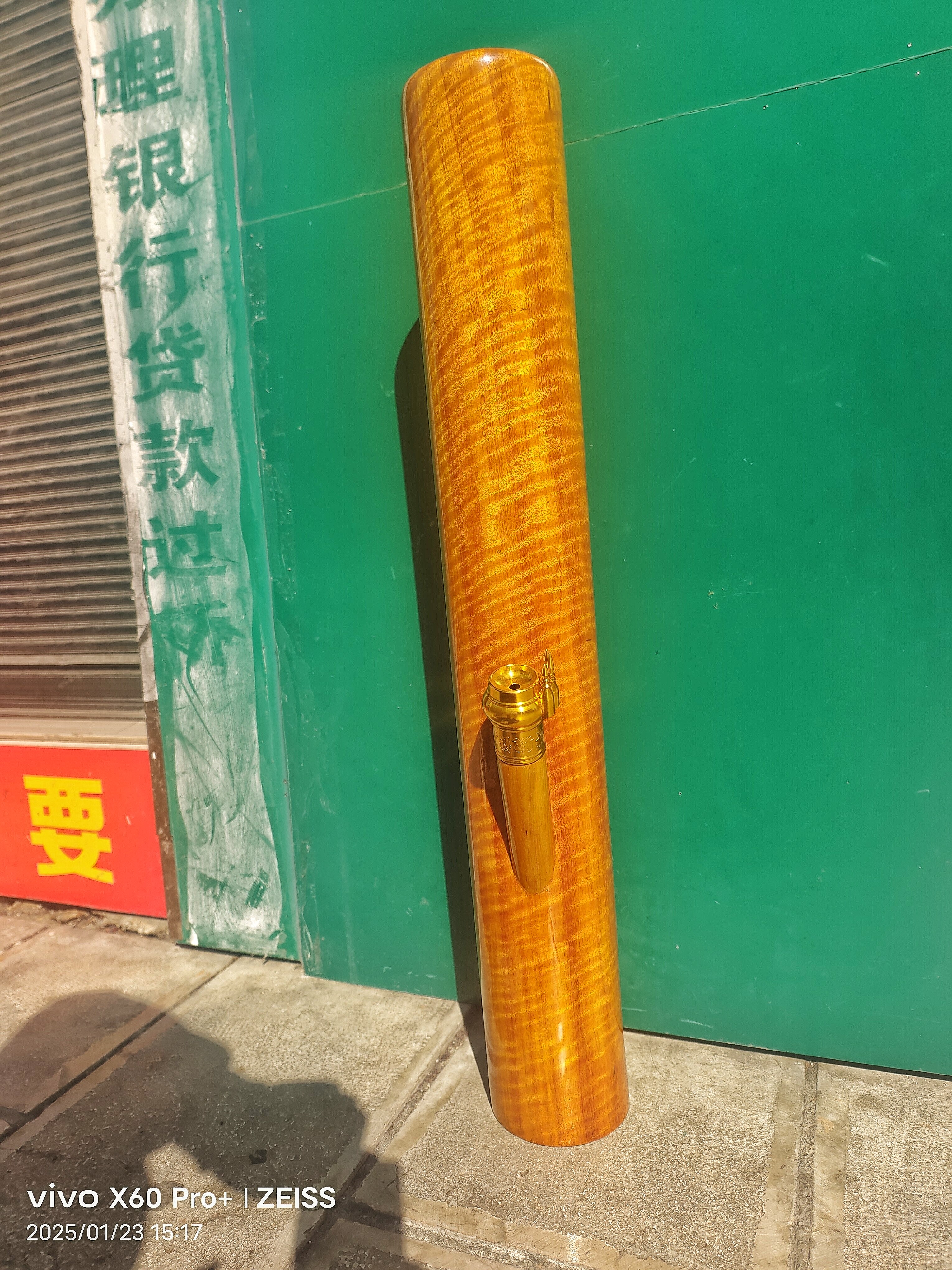 缅甸国宝红金樟烟筒，尺寸长79，外口径11，内口8.5，天然无拼接