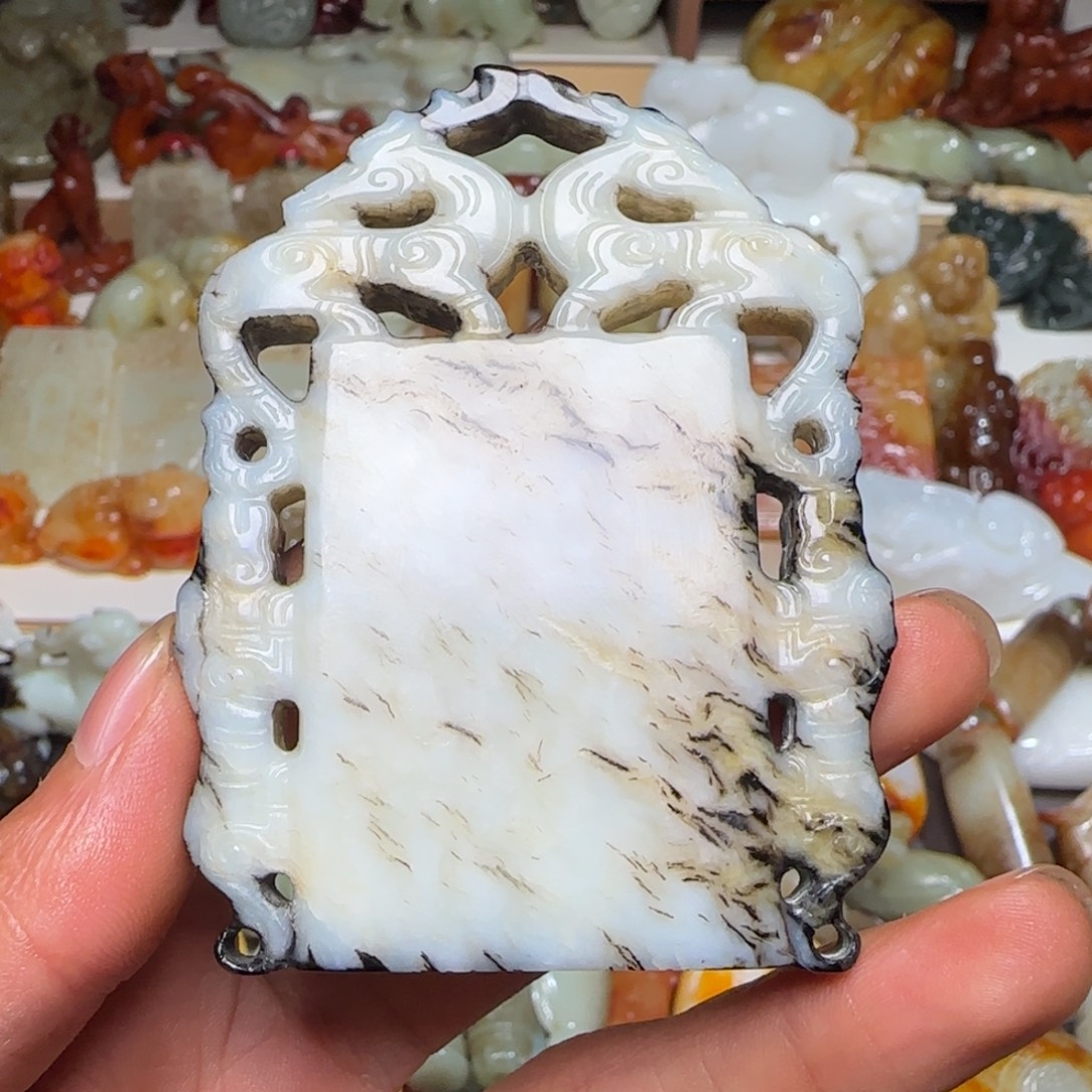 阿***宏和田玉未镶嵌挂件