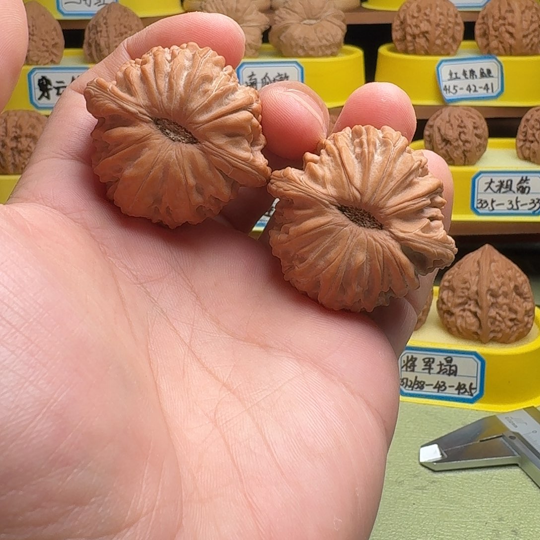 文玩核桃吊坠正磨41+全品
