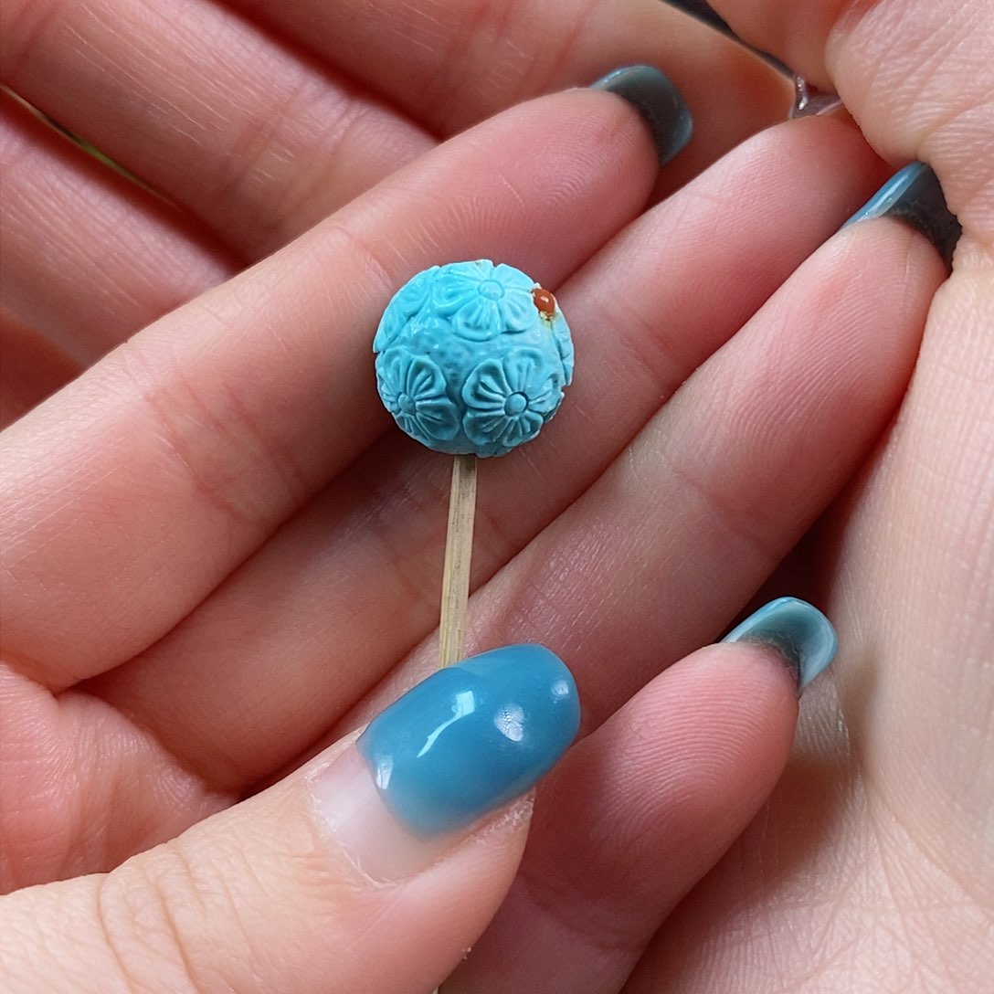 绿松石珠宝奇石未镶嵌柴**猫