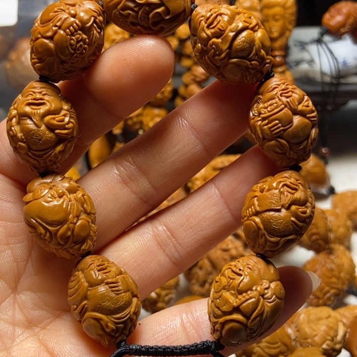 【闪购商品】橄榄核手串/手链八方财神1.7