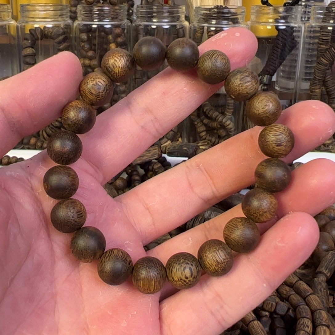 心***渡手串沉香张勺子手串8+