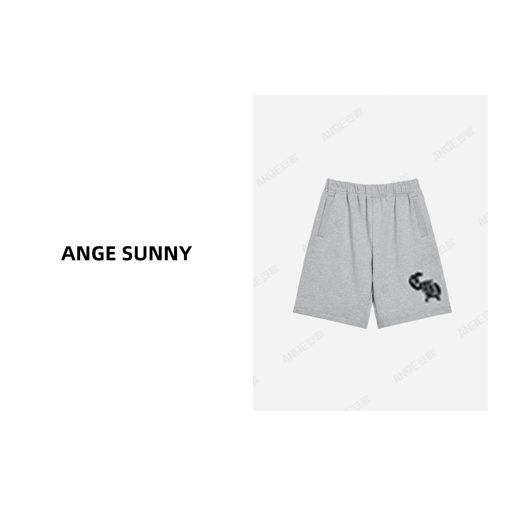 ANGE SUNNY【梵文运动短裤】克罗风独特刺绣休闲风短裤