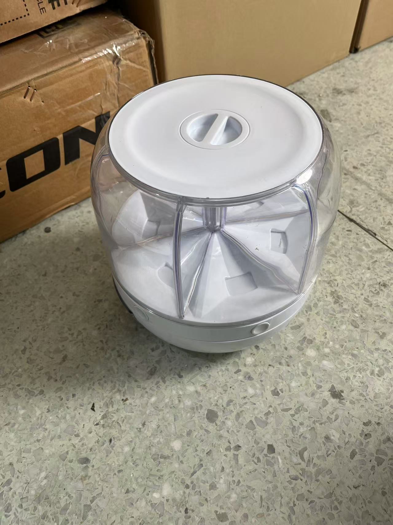 高颜值旋转杂粮桶家用6宫格