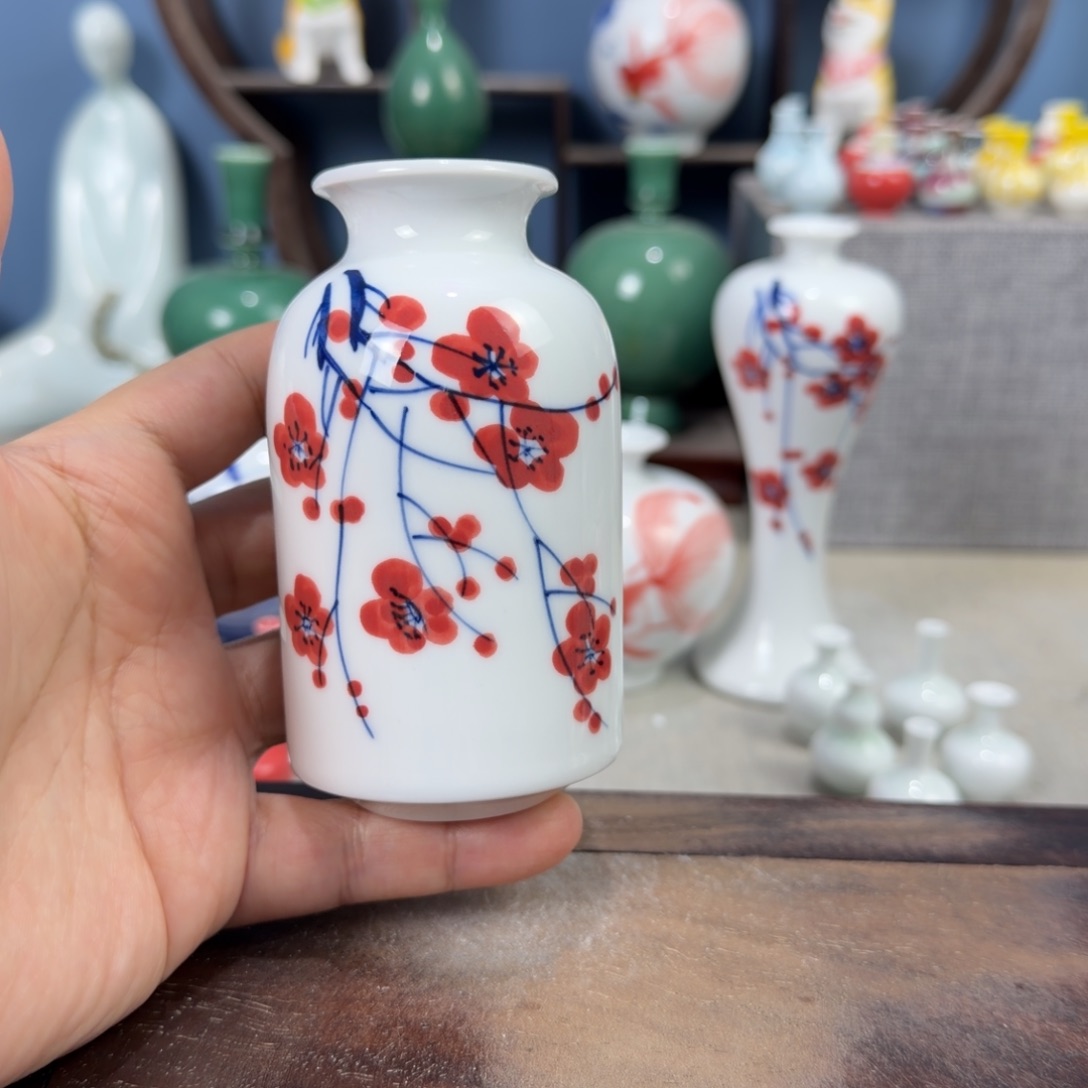 陶瓷手工小花器摆件