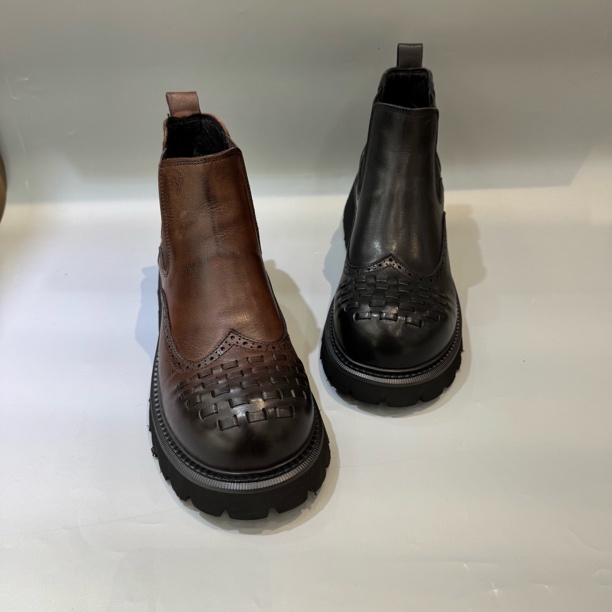 2025新款男士复古休闲皮鞋大头鞋单里里外头层牛皮 00730