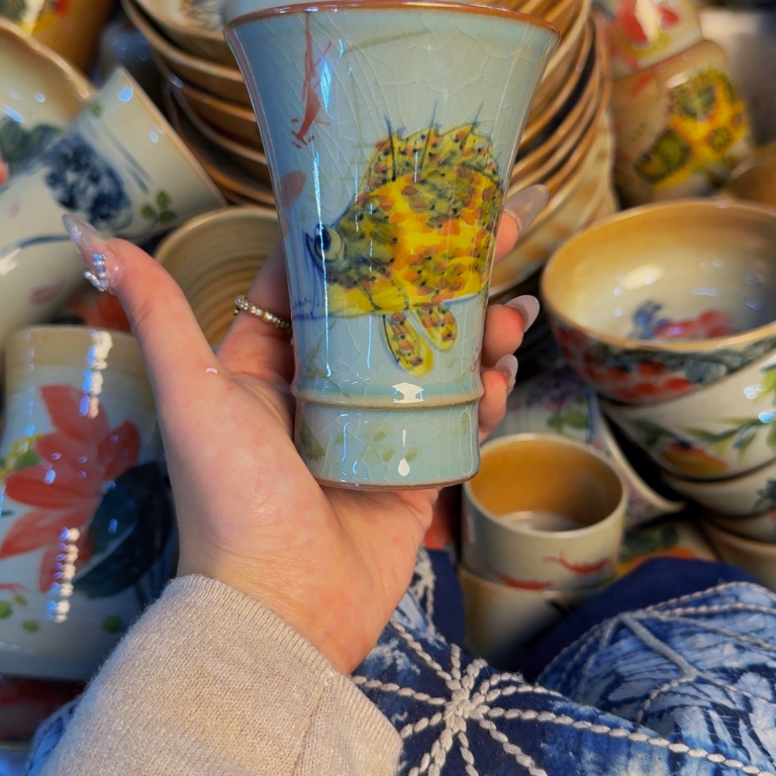 时***️瓷片景德镇陶瓷手工手绘