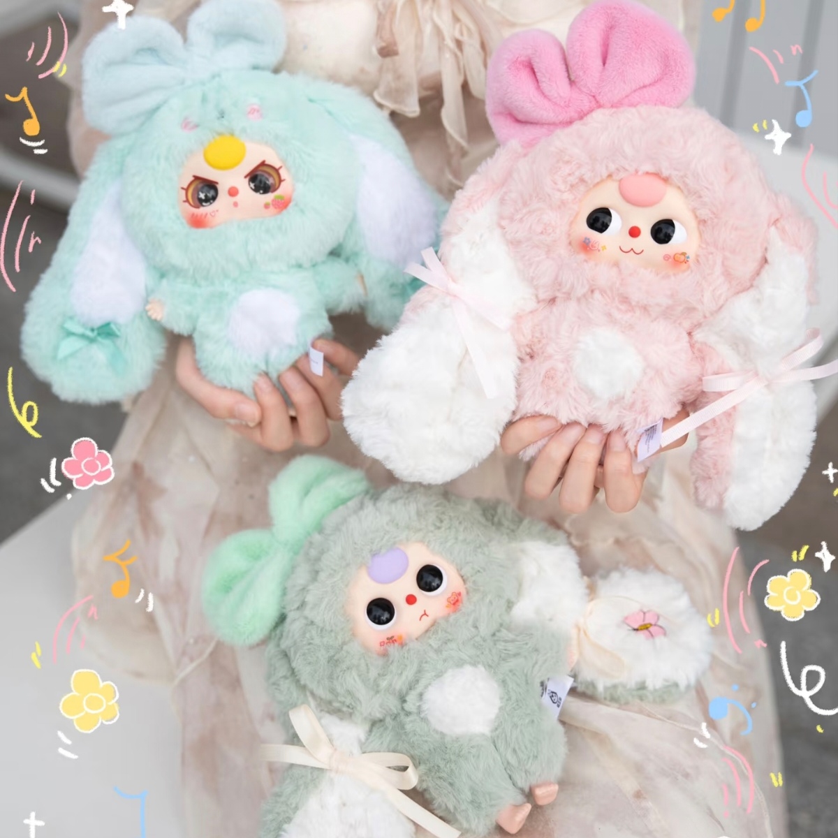 【小鹿福福专属】baby three-小兔归来系列_小鹿潮玩摆件盲盒