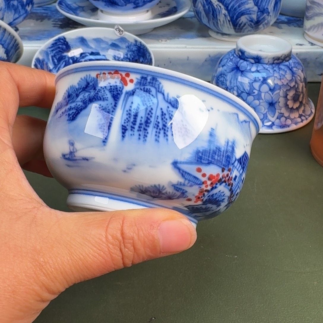 瓷景德镇春手绘茶具圆圆274