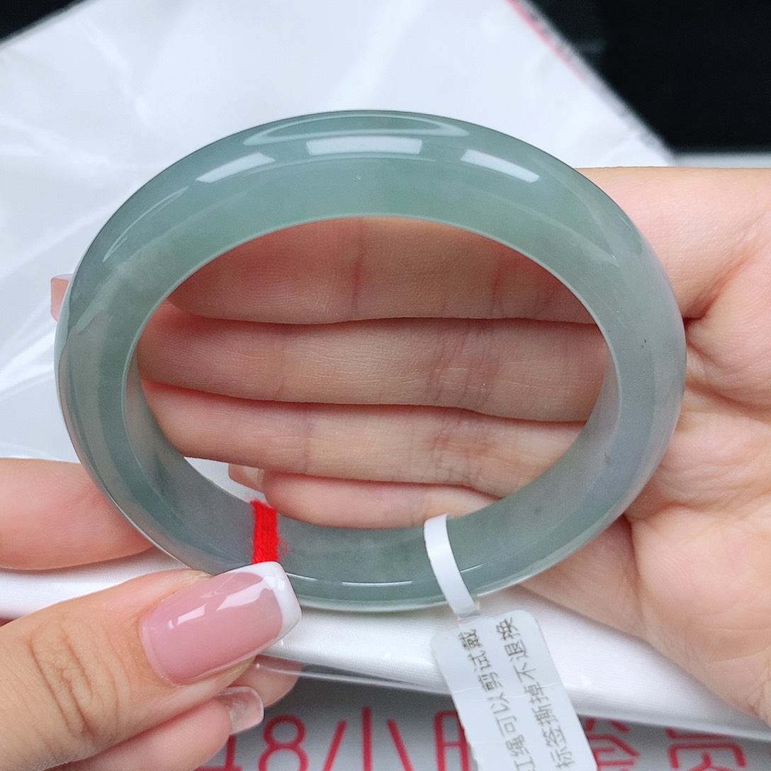 未镶嵌手镯翡翠55圈