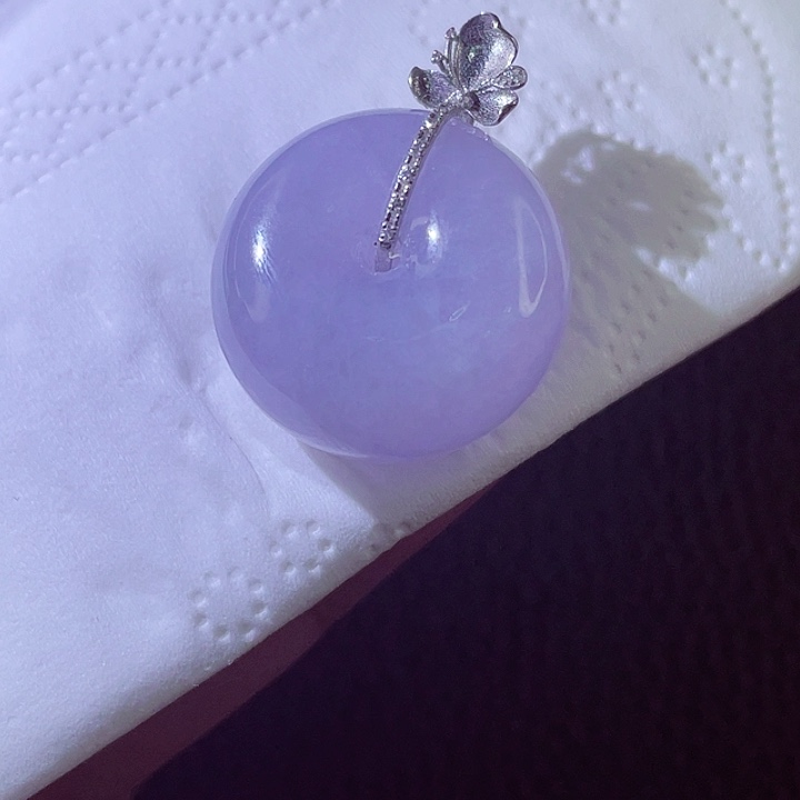 颈饰18K金镶嵌翡翠翡翠