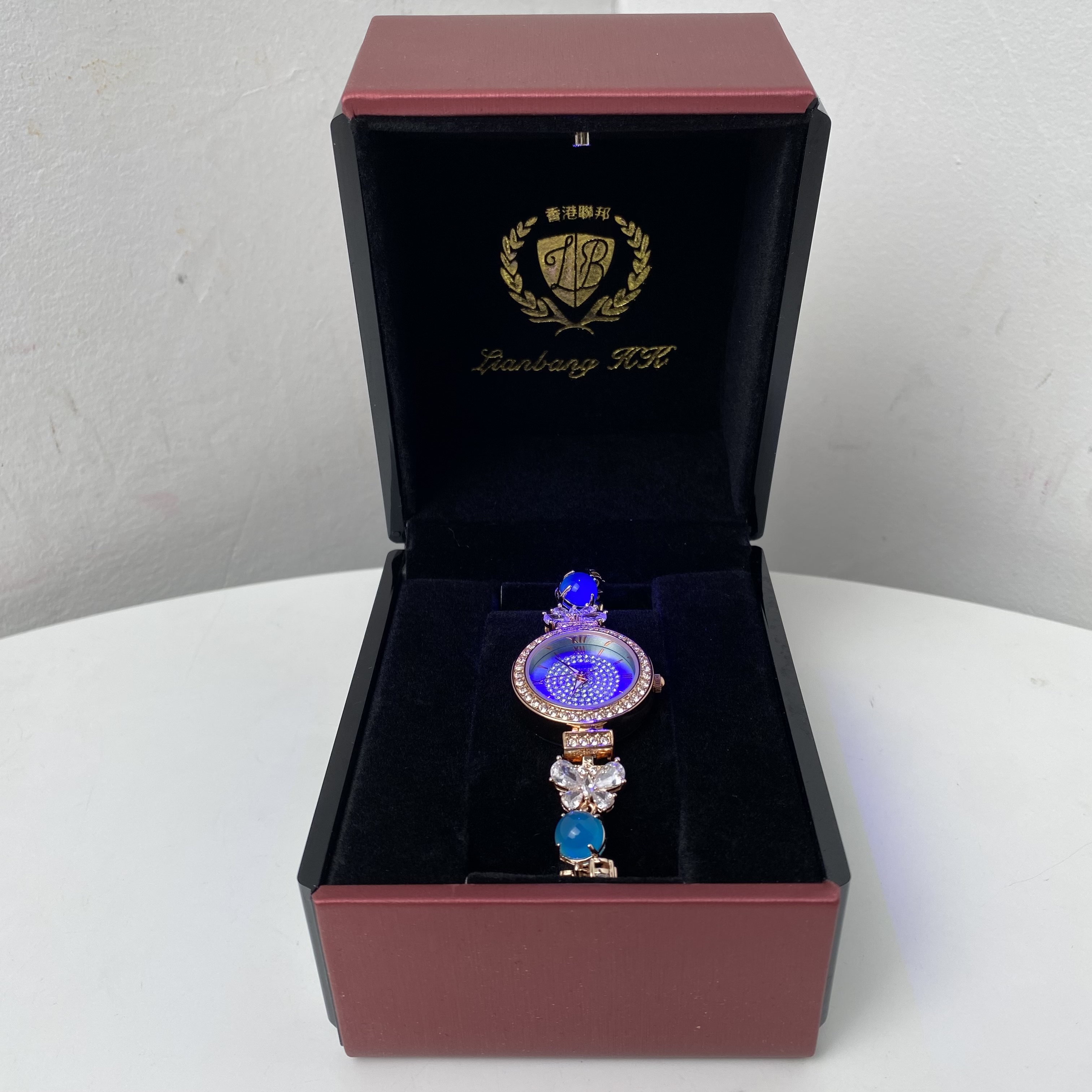 3815【赠调表器】时尚气质蓝色女士手表