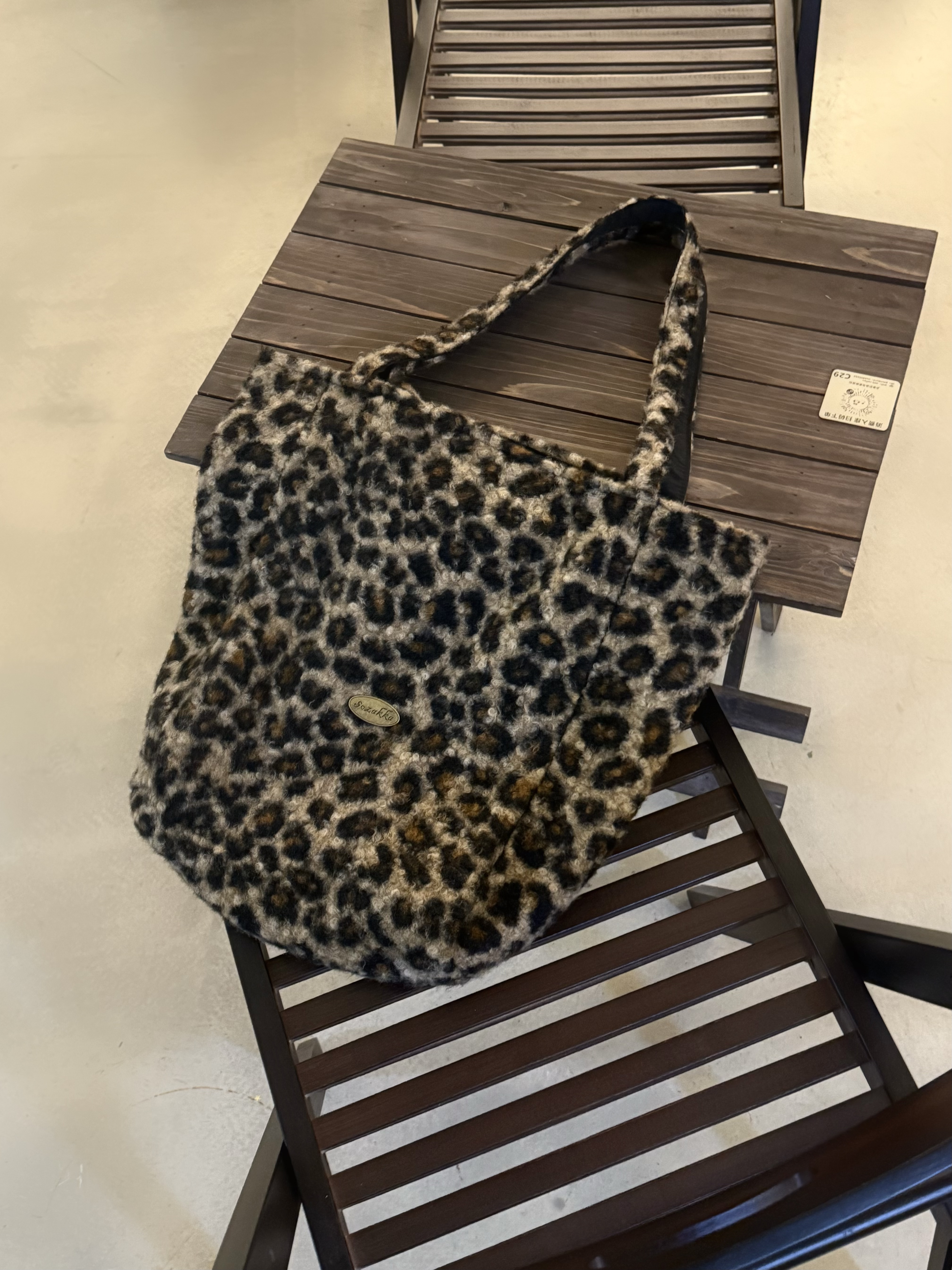 火火同款-气质文艺通勤百搭豹纹单肩包