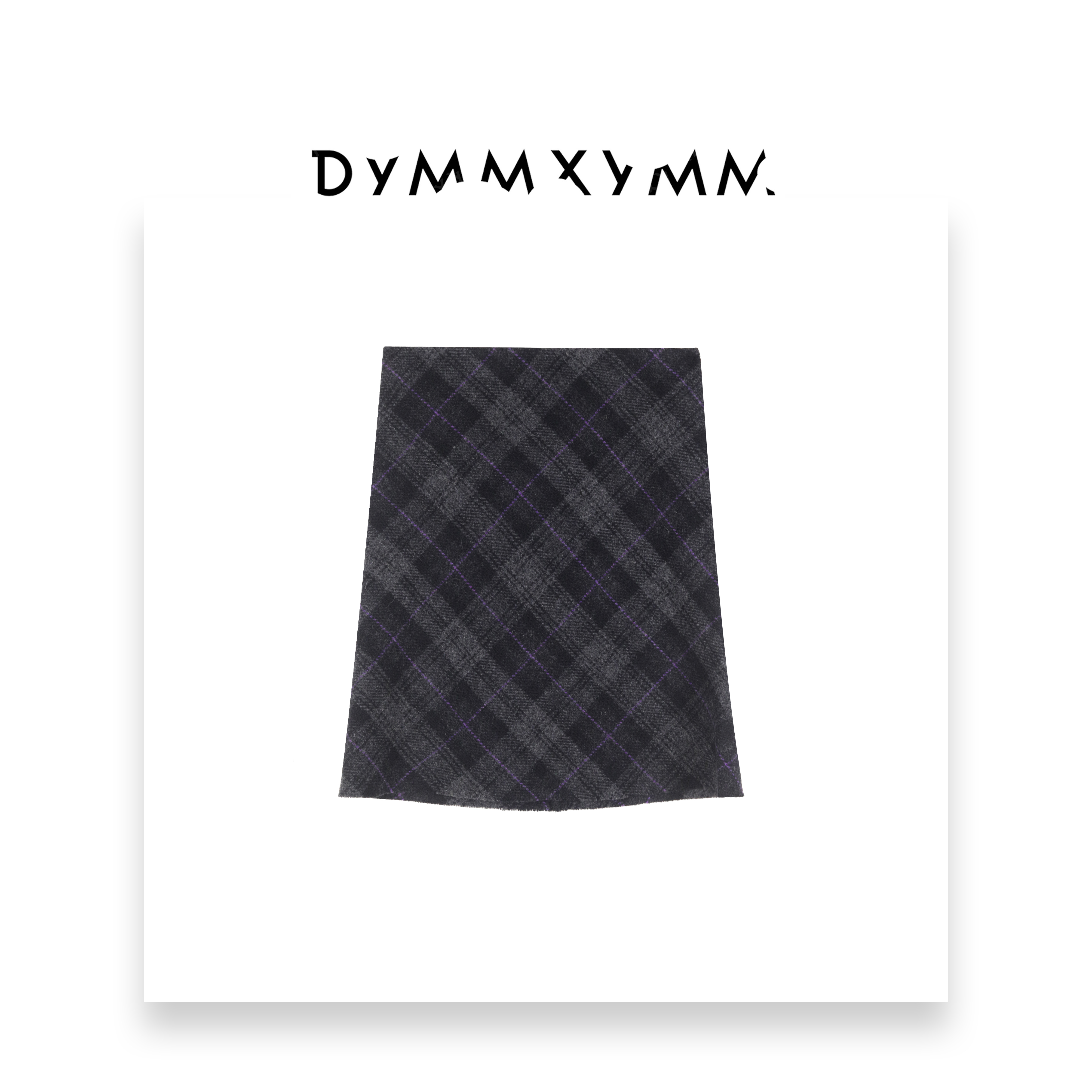 【DYMMXYMM】-《格雷》-【黑标】.秋款斜格纹A字裙-5FWY6585