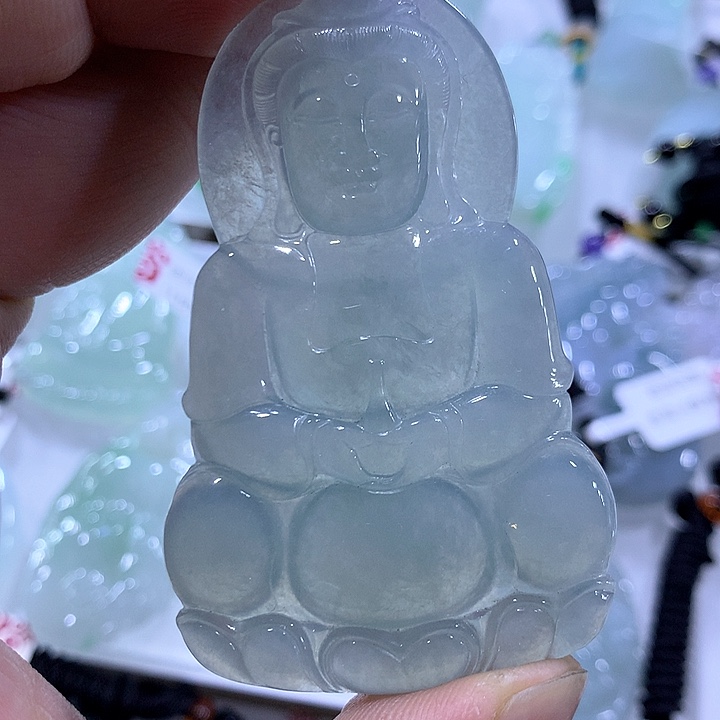 翡翠颈饰未镶嵌天然翡翠A货吊坠