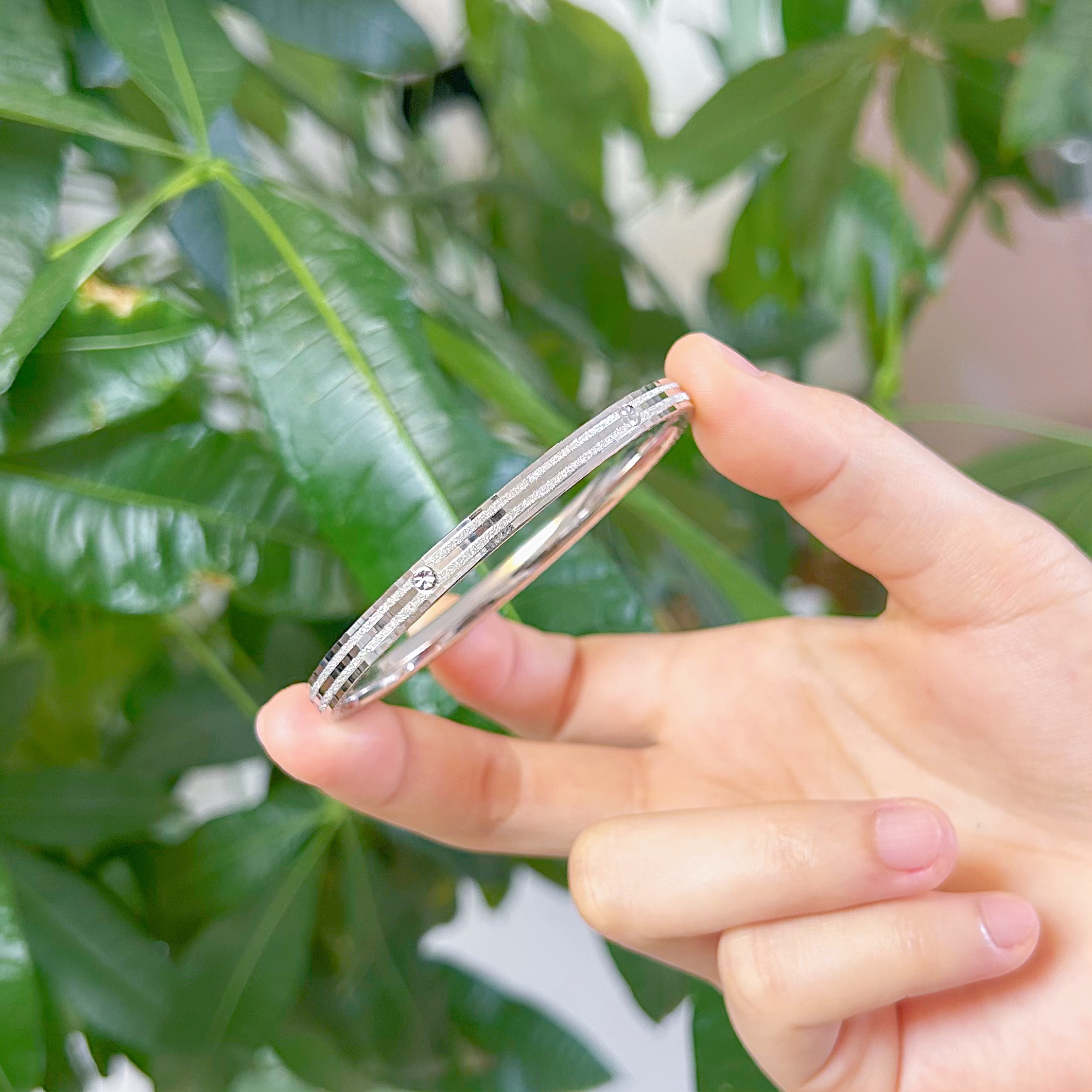 铂金pt950双砂米字手镯固定口爆闪【不支持7天无理由退换货】