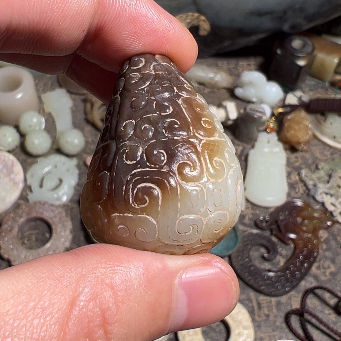 和田玉如图未镶嵌高**水